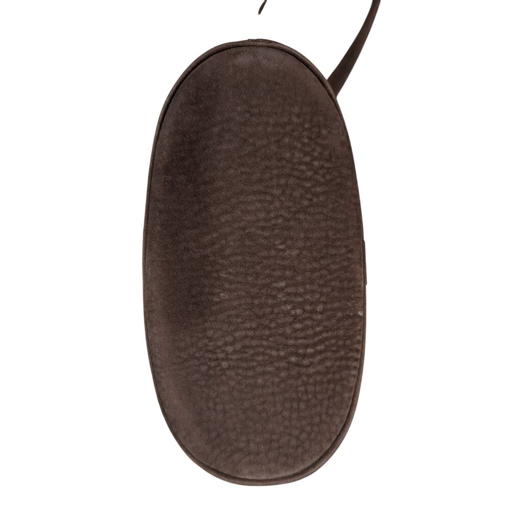 COACH COLLECTOR! ESPRESSO BROWN GENUINE PEBBLED NUBUCK LEATHER BUCKET BAG PURSE! - Picture 12 of 14